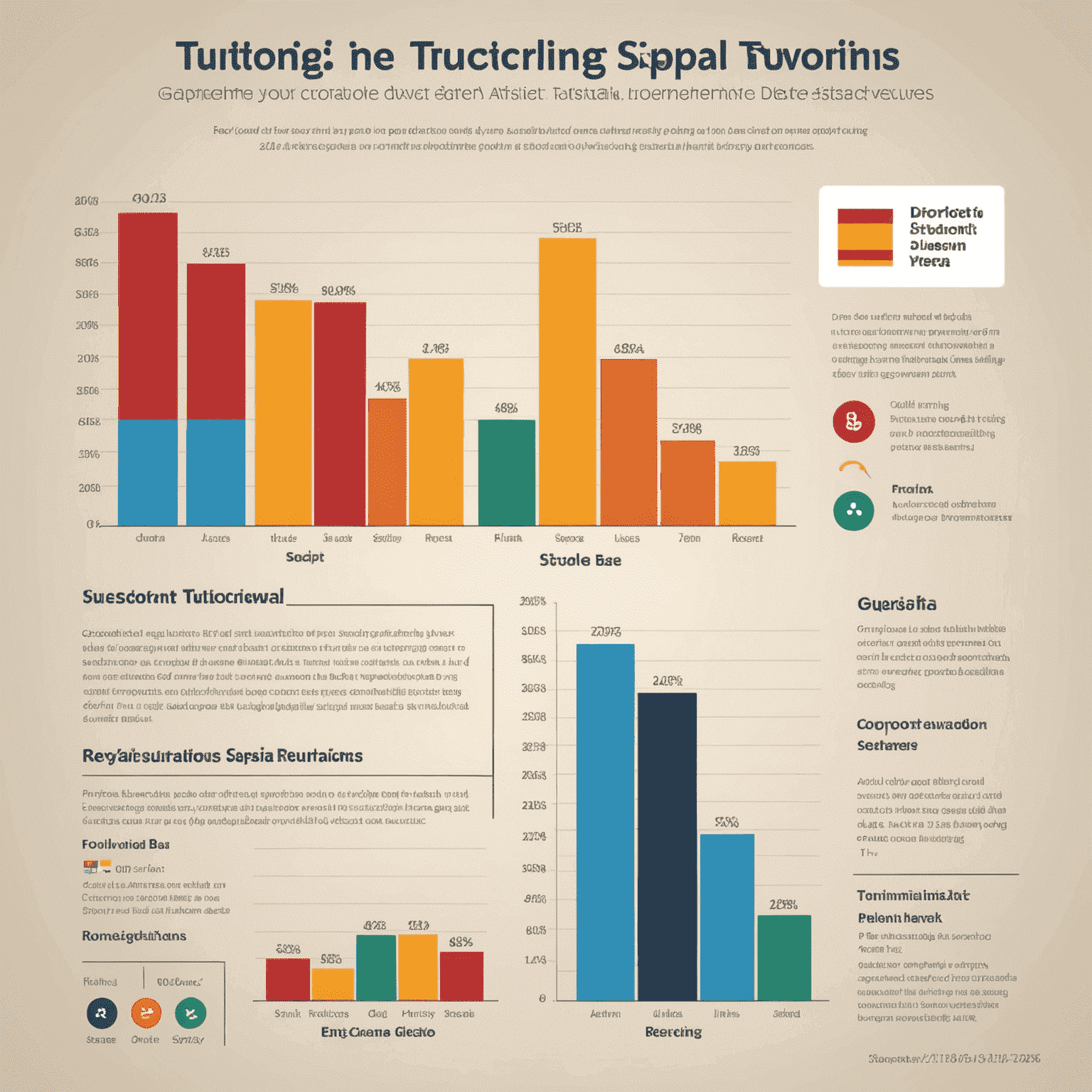 Gráfico mostrando el aumento de servicios de tutoría en España en los últimos años, con barras ascendentes y iconos de estudiantes